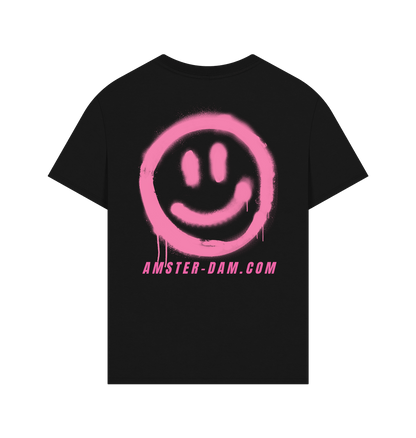 AMSTER-DAM PINK SMILEY T-SHIRT