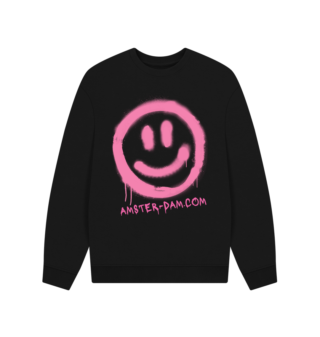 Black Smiley sweater