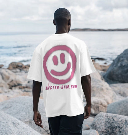 AMSTER-DAM PINK SMILEY T-SHIRT